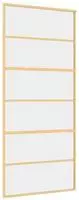 vidaXL Schiebet&uuml;r Golden 90x205 cm ESG-Klarglas und Aluminium