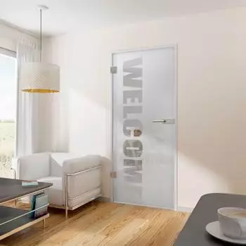 Inova Star Drehtür Ganzglas ESG satiniert 834x1972mm (DB80)
