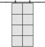 vidaXL Schiebet&uuml;r mit Beschlag 102,5x205 cm ESG-Glas & Aluminium