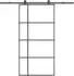 vidaXL Schiebetür mit Beschlag ESG-Glas Aluminium 102,5x205cm (3332927)