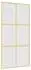 vidaXL Schiebetür 102,5x205cm, mattiertes ESG-Glas, Aluminium, gold (155159)