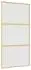 vidaXL Schiebetür 102,5x205cm, mattiertes ESG-Glas, Aluminium, gold (155153)