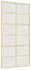 vidaXL Schiebetür 102,5x205cm, mattiertes ESG-Glas, Aluminium gold (155171)