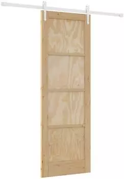 vidaXL Schiebet&uuml;r ORKDAL Kiefernholz massiv 73,5x211cm