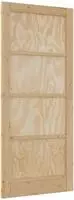 vidaXL Interior T&uuml;r 86 x 198,5 cm Sperrholz Natur