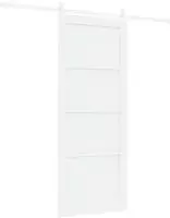vidaXL Schiebet&uuml;r ORKDAL 83 x 202 cm Massives Kiefernholz Wei&szlig;