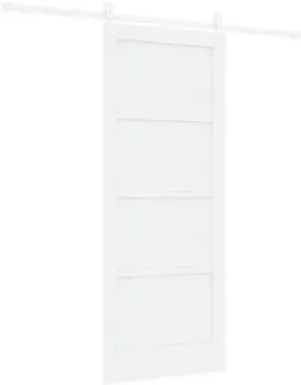 vidaXL ORKDAL Schiebet&uuml;r Massivkiefer wei&szlig; 83x202cm
