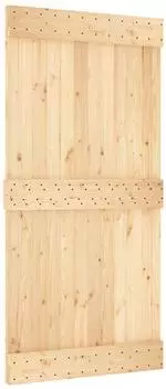vidaXL Schiebet&uuml;r NARVIK nat&uuml;rlich und schwarz 100x210cm (3445298)