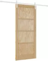 vidaXL Schiebet&uuml;r 86 x 198,5 cm Massives Kiefernholz