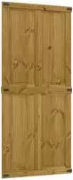 vidaXL Scheunent&uuml;r CORONA 100 x 210 cm Massives Kiefernholz Honigbraun