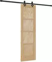 vidaXL Schiebet&uuml;r ORKDAL 61 x 198,5 cm Massives Kiefernholz Natur