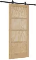 vidaXL Schiebet&uuml;r ORKDAL 86 x 198,5 cm Massives Kiefernholz Natur