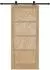 vidaXL Schiebetür ORKDAL 86x198,5cm massives Kiefernholz, natur