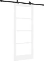 vidaXL Schiebet&uuml;r ORKDAL 83 x 202 cm Massivholz Kiefer und Glas
