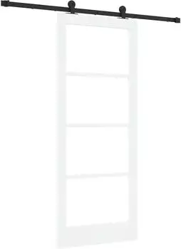 vidaXL Schiebet&uuml;r ORKDAL wei&szlig; und schwarz 83x202cm (3331998)
