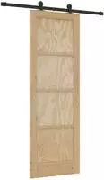 vidaXL Schiebet&uuml;r ORKDAL 73,5 x 211 cm Massives Kiefernholz Natur