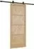 vidaXL Schiebetür natur und schwarz 86x211cm (3445457)