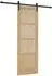 vidaXL Schiebetür natur und schwarz 73,5x211cm (3445396)
