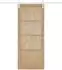 vidaXL Schiebetür Massivkiefer natur/weiß 86x211cm (3445430)