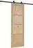 vidaXL Schiebetür natur und schwarz 73,5x211cm (3445450)