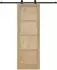 vidaXL Schiebetür natur und schwarz 73,5x211cm (3445450)