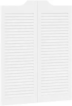 vidaXL Schwingt&uuml;ren Massives Kiefernholz wei&szlig; 100x40cm (42047177)