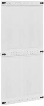 vidaXL CORONA Scheunent&uuml;r 100x210cm, Kiefernholz massiv, wei&szlig;