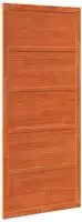 vidaXL Scheunent&uuml;r 100 x 2,5 x 208 cm Massives Kiefernholz Wachsbraun
