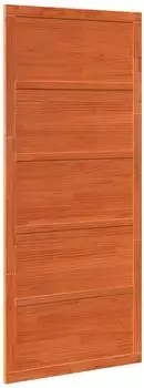 vidaXL Scheunent&uuml;r 100x2,5x208cm, Kiefernholz massiv, wachsbraun (42047137)