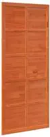 vidaXL Scheunent&uuml;r 100 x 2,5 x 208 cm Massives Kiefernholz Wachsbraun