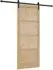 vidaXL Schiebetür natur und schwarz 86x211cm (3445412)