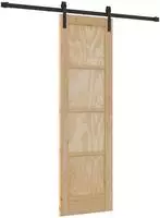 vidaXL Schiebet&uuml;r 61 x 198,5 cm Massives Kiefernholz