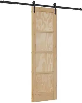 vidaXL Schiebet&uuml;r ORKDAL Massives Kiefernholz 61x198,5cm (3445575)