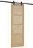 vidaXL Schiebetür natur und schwarz 73,5x211cm (3445504)