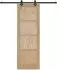 vidaXL Schiebetür natur und schwarz 73,5x211cm (3445504)