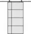 vidaXL Schiebetür mit Beschlag ESG-Glas schwarz 102,5x205cm (3375873)