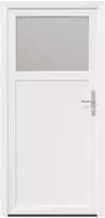 vidaXL Seiteneingangst&uuml;r 88 x 198 cm PVC Wei&szlig;