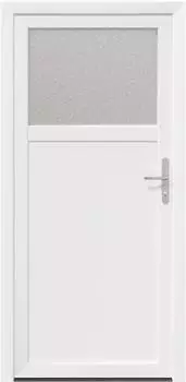 vidaXL Seiteneingangst&uuml;r wei&szlig; 88x198cm PVC (3445758)