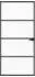 vidaXL Wohnzimmertür 93x201,5x3,5cm schwarz (42025245)