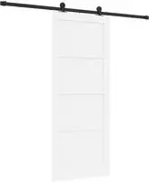 vidaXL Schiebet&uuml;r ORKDAL 83 x 202 cm Massives Kiefernholz Wei&szlig;