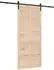 vidaXL Schiebetür natur 100x208cm Massivkiefer (3445638)