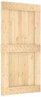 vidaXL T&uuml;r NARVIK 100 x 210 cm Massivkiefer (Unbehandelt) Natur
