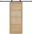 vidaXL Schiebetür ORKDAL Massives Kiefernholz 86x211cm