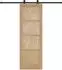 vidaXL Schiebetür natur und schwarz 73,5x211cm (3445459)