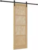 vidaXL Schiebet&uuml;r 73,5 x 211 cm Massives Kiefernholz