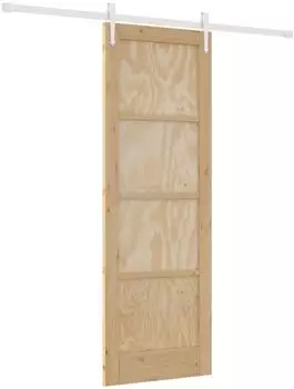 vidaXL ORKDAL Schiebet&uuml;r 73,5x211cm, massives Kiefernholz