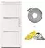 vidaXL Haustür weiß 88x200cm PVC (3445691)