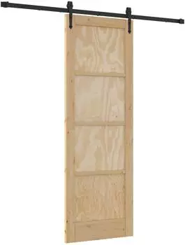 vidaXL Schiebetür ORKDAL Massives Kiefernholz 73,5x211cm (3445576)