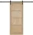vidaXL Schiebetür Massivholz Kiefer 86x211cm (3445448)