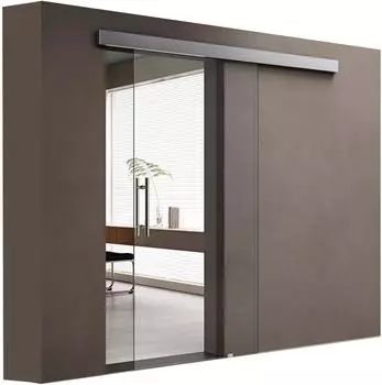 doporro Amalfi-plus 20 Glasschiebetür 90x205cm, ESG Klarglas, Softclose